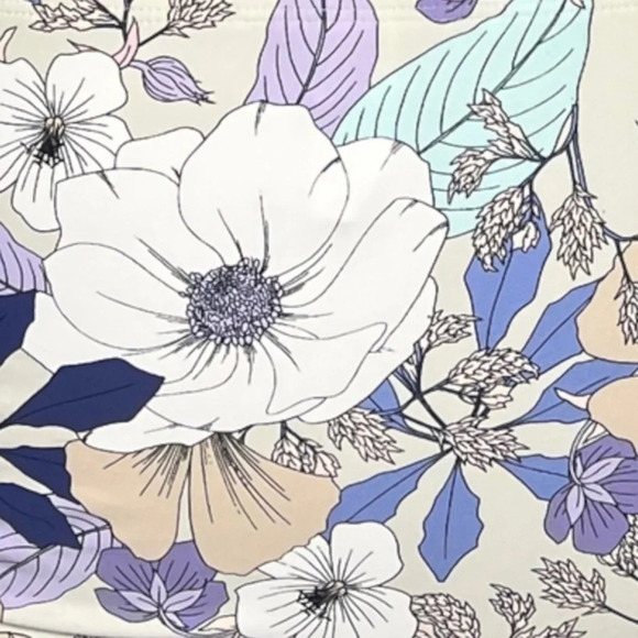 Freshwater size XL multicolor floral bikini blue lavender white cream - Picture 6 of 12